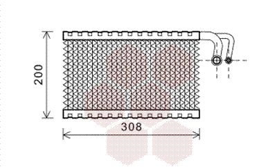 VAN WEZEL Испаритель, кондиционер 0600V399